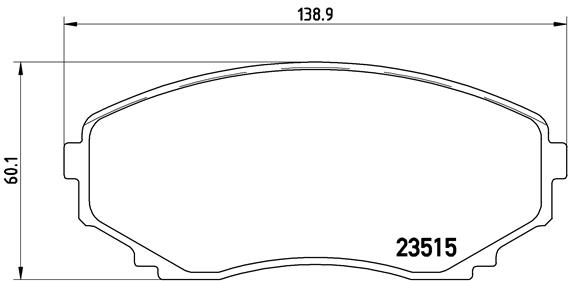 set placute frana,frana disc P 49 028 BREMBO