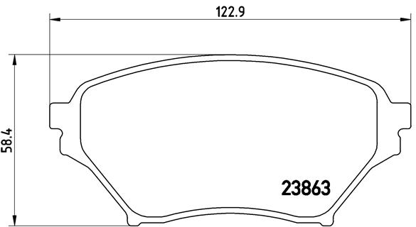 Set placute frana,frana disc P 49 029 BREMBO