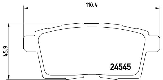 Set placute frana,frana disc P 49 041 BREMBO