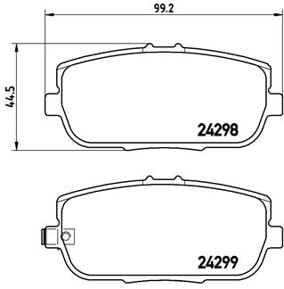 Set placute frana,frana disc P 49 044 BREMBO