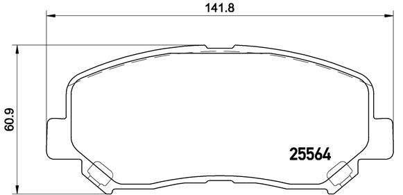 Set placute frana,frana disc P 49 045 BREMBO