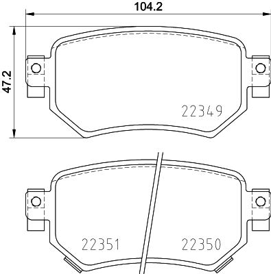 Set placute frana,frana disc P 49 059 BREMBO