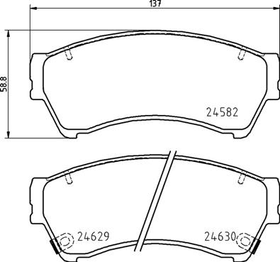 Set placute frana,frana disc P 49 060 BREMBO