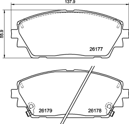 Set placute frana,frana disc P 49 065 BREMBO