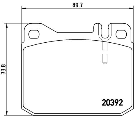 Set placute frana,frana disc P 50 002 BREMBO