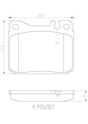 Set placute frana,frana disc P50002N BREMBO