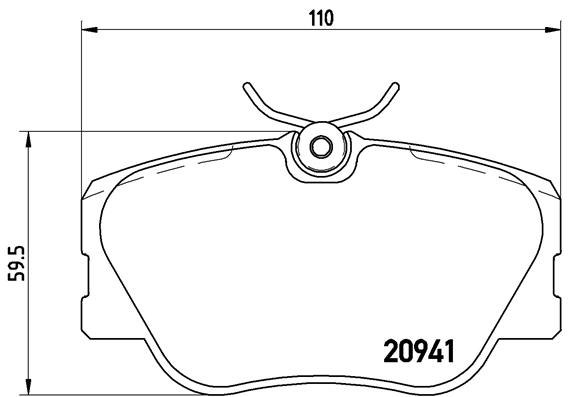 Set placute frana,frana disc P 50 008 BREMBO