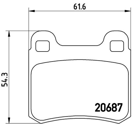 Set placute frana,frana disc P 50 013 BREMBO