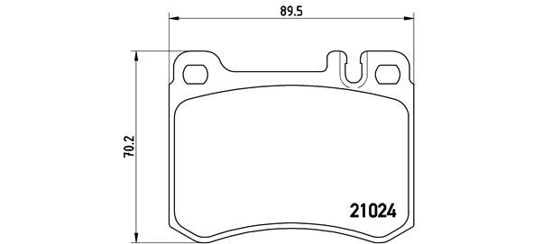 set placute frana,frana disc P 50 014 BREMBO