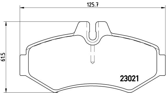 Set placute frana,frana disc P 50 020 BREMBO