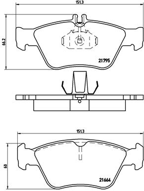 Set placute frana,frana disc P 50 023 BREMBO