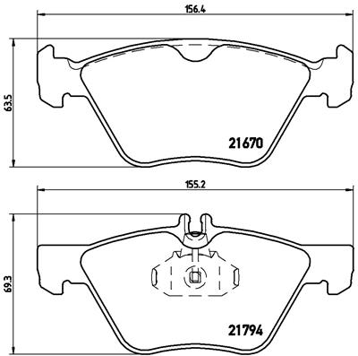 Set placute frana,frana disc P 50 026 BREMBO