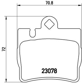 set placute frana,frana disc P 50 042 BREMBO