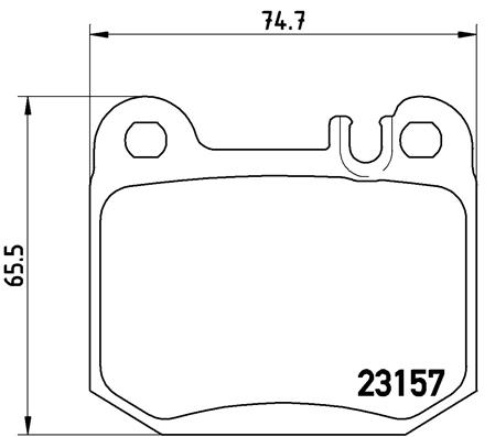 Set placute frana,frana disc P 50 043 BREMBO