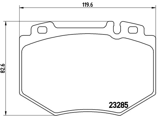 set placute frana,frana disc P 50 048 BREMBO