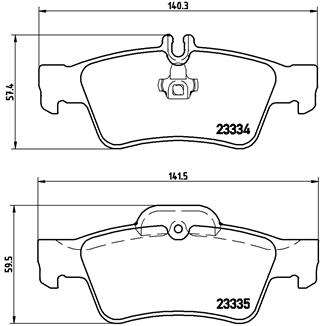 Set placute frana,frana disc P 50 052 BREMBO