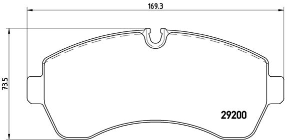 Set placute frana,frana disc P 50 059 BREMBO