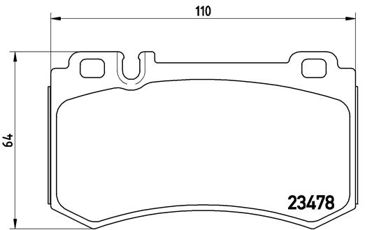 set placute frana,frana disc P 50 061 BREMBO