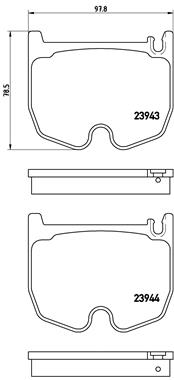 Set placute frana,frana disc P 50 062 BREMBO