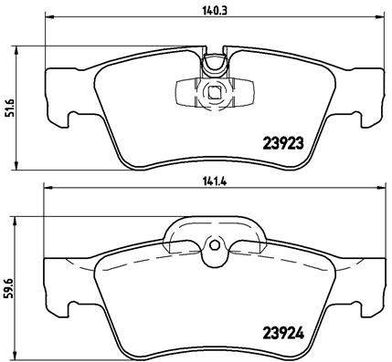 Set placute frana,frana disc P 50 064 BREMBO