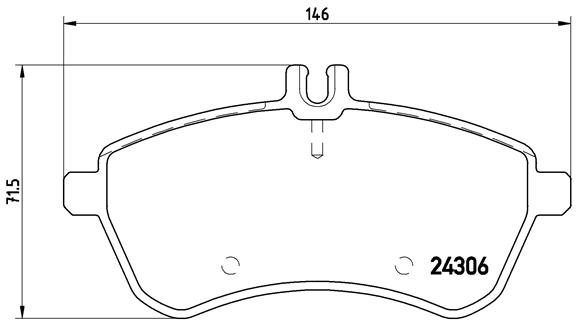 Set placute frana,frana disc P 50 067 BREMBO