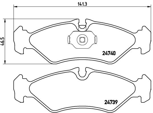 Set placute frana,frana disc P 50 081 BREMBO