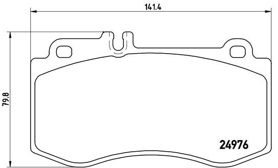 Set placute frana,frana disc P 50 087 BREMBO