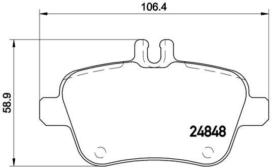 Set placute frana,frana disc P 50 091 BREMBO