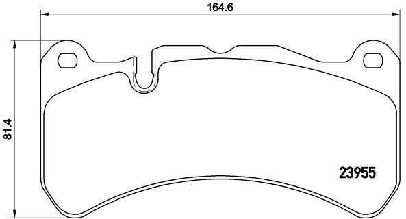 set placute frana,frana disc P 50 092 BREMBO