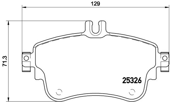 Set placute frana,frana disc P 50 094 BREMBO