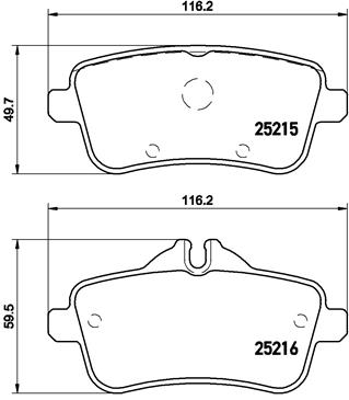 Set placute frana,frana disc P 50 101 BREMBO