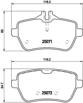 Set placute frana,frana disc P 50 103 BREMBO