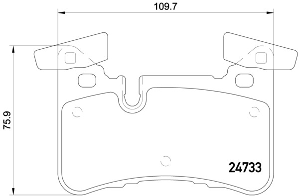 Set placute frana,frana disc P 50 110 BREMBO