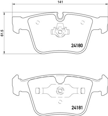 Set placute frana,frana disc P 50 116 BREMBO