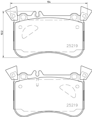 Set placute frana,frana disc P 50 121 BREMBO