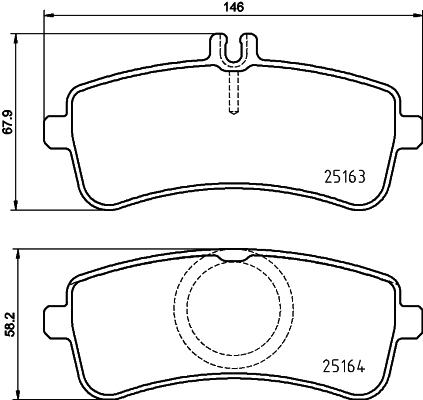 Set placute frana,frana disc P 50 132 BREMBO