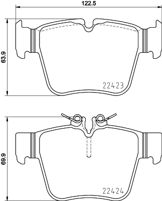 Set placute frana,frana disc P 50 133 BREMBO