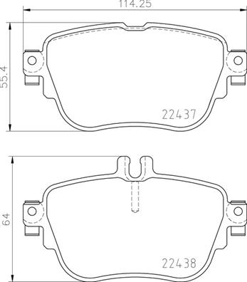 Set placute frana,frana disc P 50 136 BREMBO