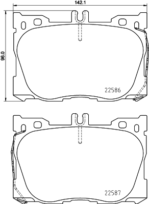 Set placute frana,frana disc P 50 139 BREMBO