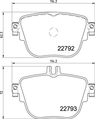 Set placute frana,frana disc P 50 141 BREMBO