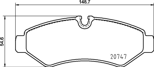 Set placute frana,frana disc P 50 155 BREMBO