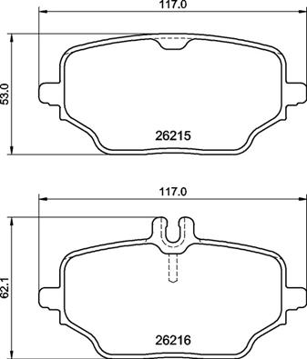 Set placute frana,frana disc P 50 162 BREMBO