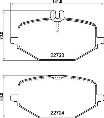 Set placute frana,frana disc P 50 168 BREMBO