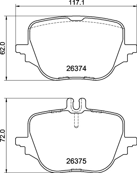 Set placute frana,frana disc P 50 169 BREMBO