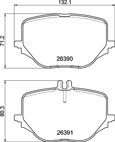 Set placute frana,frana disc P 50 170 BREMBO