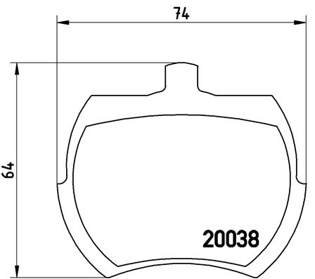 set placute frana,frana disc P 52 002 BREMBO