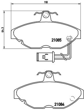 set placute frana,frana disc P 52 011 BREMBO
