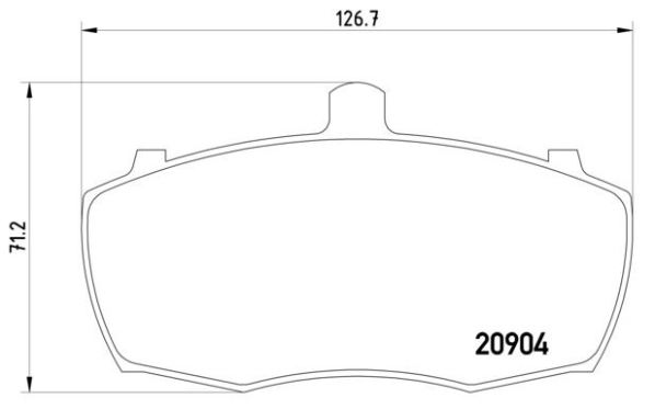 set placute frana,frana disc P 52 013 BREMBO