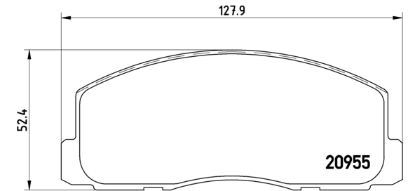 set placute frana,frana disc P 54 006 BREMBO