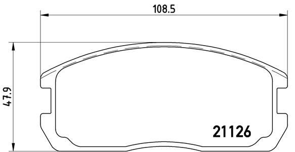 set placute frana,frana disc P 54 009 BREMBO